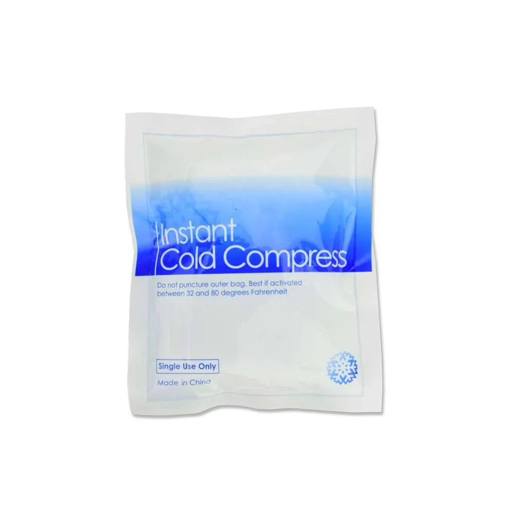 Teqler 15cm x 12 cm Disposable Instant Cold Compress photographed against a plain background.