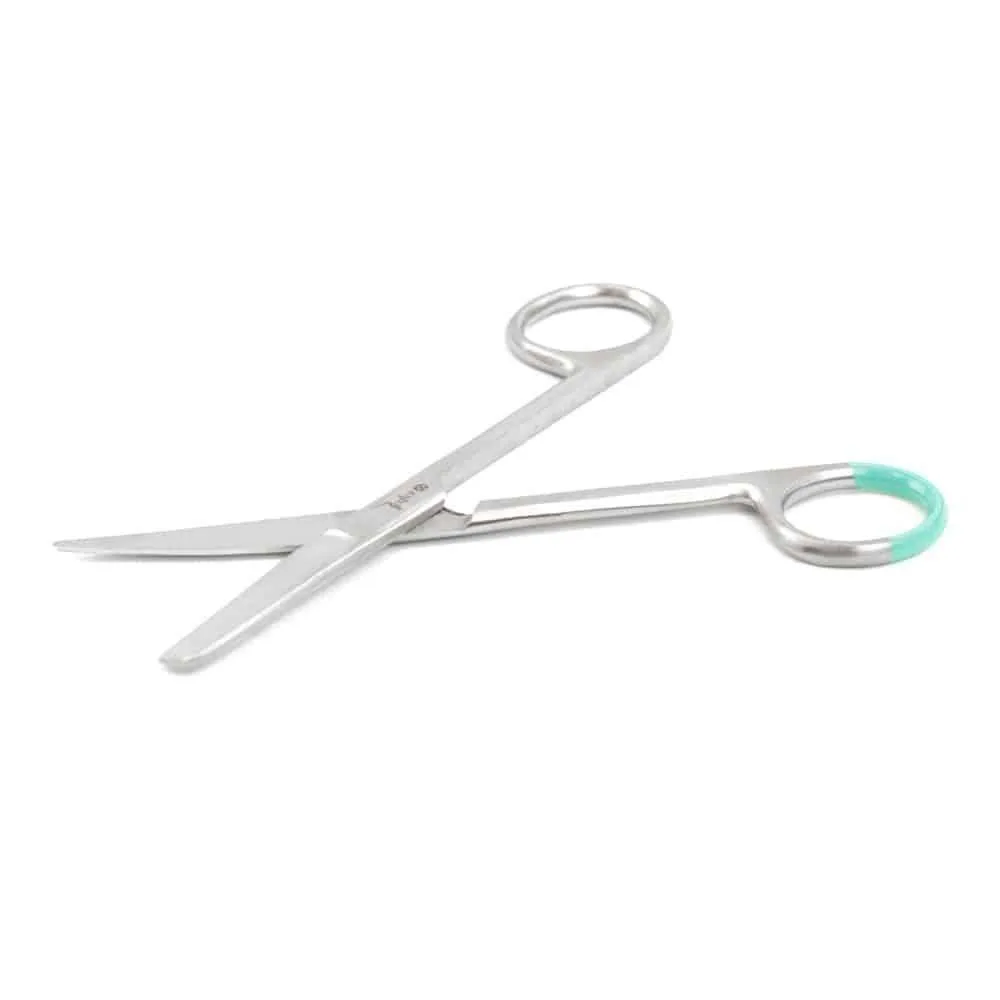 Teqler Sterile Surgical Scissors Blunt/Blunt 14cm photographed against a plain background.