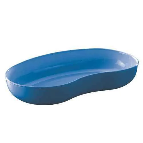WACA Blue Large Plastic Kidney Dish photographed against a plain background.