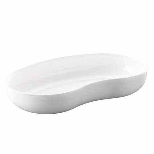 WACA White Large Plastic Kidney Dish photographed against a plain background.